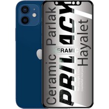 Bzontech iPhone 12 Mini Hayalet Ekran Koruyucu Parlak Seramik