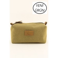 Erkek Kanvas Su Geçirmez Traş Çantası