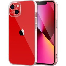 Bzontech iPhone 13 Mini Şeffaf Silikon Kamera Korumalı 3D