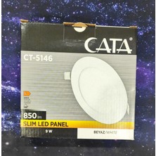 Cata Ct-5146 9W 4 İnç Slim Led Panel Armatür %100 Alüminyum