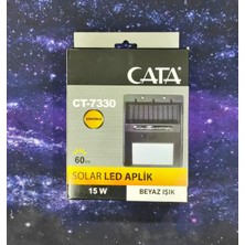 Cata 15W Beyaz Işık Solar Aplik CT-7330