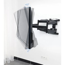 Duhaline Nb P5 32-60” LED Tv Için Full Motion Ince Güçlendirilmiş En Sağlam Hareketli Askı Aparat