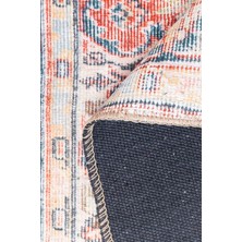 Artloop Blues Şönil Dokuma Pamuk Polyester Halı (Al 418)