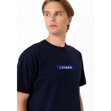 Looker Erkek Baskılı Oversize T-Shirt