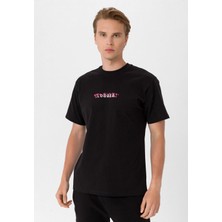 Looker Erkek Baskılı Oversize T-Shirt