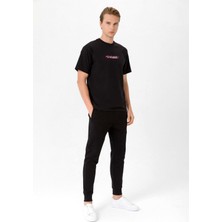 Looker Erkek Baskılı Oversize T-Shirt
