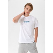 Looker Erkek Baskılı Oversize T-Shirt