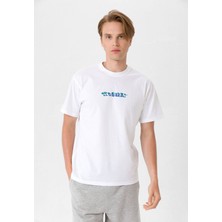 Looker Erkek Baskılı Oversize T-Shirt