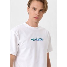 Looker Erkek Baskılı Oversize T-Shirt