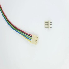 Sanec 2,54MM 5 Pin 2510 Kablolu Dişi Konnektör + 180D Erkek Pcb Tipi 30CM - 0,50MM - Çift Taraflı