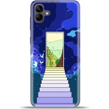 Cupcase Samsung Galaxy A04 Kılıf Esnek Silikon Kamera Koruma 4K Desenli Özel Tasarım - Hayal Merdiveni