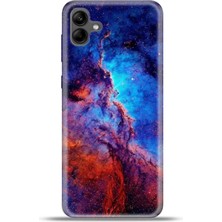 Cupcase Samsung Galaxy A04 Kılıf Esnek Silikon Kamera Koruma 4K Desenli Özel Tasarım - Light Year