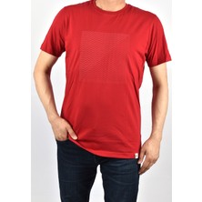 Raymons RYM-4510 Baskılı Bisiklet Yaka Tişört /kırmızı/2xl