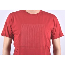 Raymons RYM-4510 Baskılı Bisiklet Yaka Tişört /kırmızı/2xl