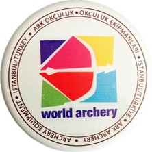 Ark Okçuluk Okçular Için Hediyelik Mum Kutusu World Archery Baskılı