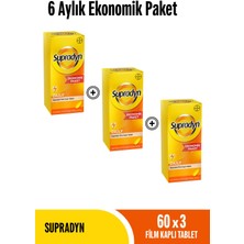 Supradyn 60x3 Film Kaplı Tablet 6 Aylık Ekonomik Paket