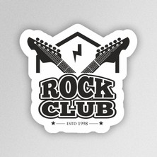 Sb Store Rock Club Rock Müzik Rock'n Roll Sticker Etiket