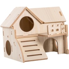 Lonni Hamster Evi Hamster Hideout Masif Ahşap Merdiven Kulübe Kafes Aksesuarları Stil A (Yurt Dışından)