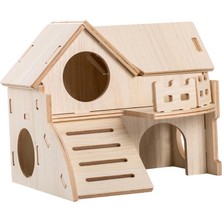 Lonni Hamster Evi Hamster Hideout Masif Ahşap Merdiven Kulübe Kafes Aksesuarları Stil A (Yurt Dışından)