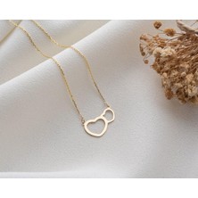 N!da Jewelry 925 Ayar Gümüş Kalp Kolye