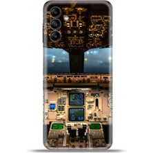 Cupcase Samsung Galaxy A04S Kılıf Esnek Silikon Kamera Koruma 4K Desenli Özel Tasarım - Kokpit