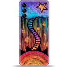 Cupcase Samsung Galaxy A04S Kılıf Esnek Silikon Kamera Koruma 4K Desenli Özel Tasarım - Road To Sky