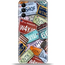 Cupcase Samsung Galaxy A04S Kılıf Esnek Silikon Kamera Koruma 4K Desenli Özel Tasarım - ROUTE66