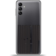 Cupcase Samsung Galaxy A04S Kılıf Esnek Silikon Kamera Koruma 4K Desenli Özel Tasarım - Rise Up