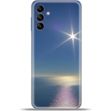 Cupcase Samsung Galaxy A04S Kılıf Esnek Silikon Kamera Koruma 4K Desenli Özel Tasarım - Sakin Deniz