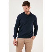 Buratti Pamuk Karışımlı Regular Fit Polo Yaka Kazak Erkek Kazak 456223