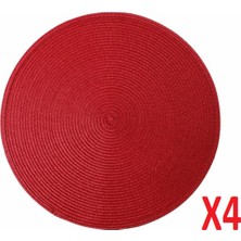 Porland Vista Kırmızı Amerikan Servis 38CM 4'lü 04STY005182