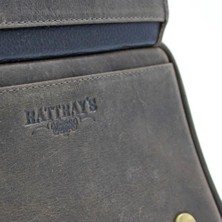 Peterson Rattray's Peat Pipe Bag 2 Kahve Deri Pipo Çantası