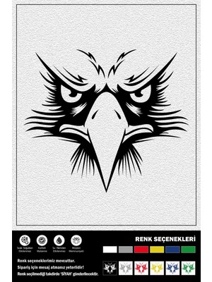 Ecce Sinirli Kartal Stıcker 15 x 13 cm