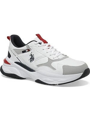 U.S. Polo Assn. Solıdar 3pr Bağcıklı Erkek Sneaker Beyaz