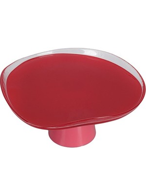 Porland Ripple Pembe Ayaklı Tabak 28 cm 04FIA002606