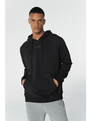 Hummel Johns Oversize Erkek Siyah Kapüşonlu Sweatshirt