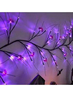 Moby Store 1.8 M Cadılar Bayramı LED Dekoratif Aydınlatma - Mor (Yurt Dışından)