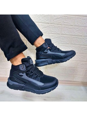 Dunlop 2000 Siyah Water Resıstant Kışlık Boğazlı Spor Ayakkabı