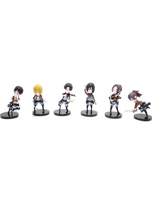 Mevafa Silikon Anime Figür 6’lı Set Dekoratif Hediyelik
