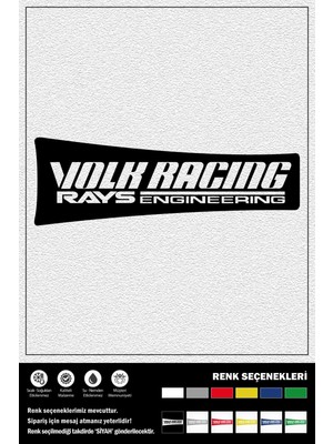 Ecce Volk Racıng Rays Engıneerıng Stıcker 18 x 6 cm