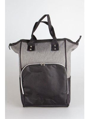 Abbetc Anne Bebek Bakım Sırt Çantası Biberon Termoslu Sıvı Geçirmez Askı Aparatlı