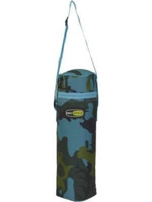 Greenmall Kamuflaj Termal Şişe Tutucu Mavi