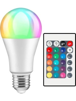Cata CT-4058 9W 220V E27 Duylu Kumandalı Rgb LED Ampul 5 Adet
