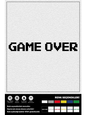 Ecce Game Over Stıcker 15 x 2 cm