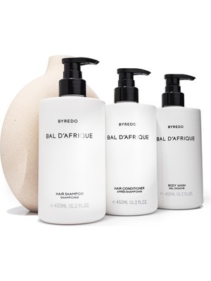 Byredo Bal D'afrique Hair Shampoo 450 ml + Hair Conditioner 450 ml + Body Wash 450 ml