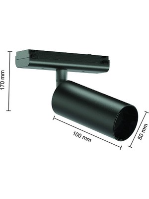 Flaş Spot 12W Pro Magnet Ray Spot Armatür 4000K Doğal Beyaz