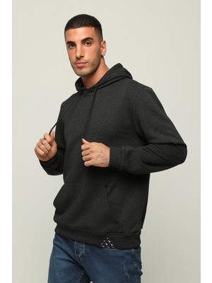 Owut Collection Oversize Içi Polarlı Kapüşonlu Kanguru Cepli Pamuklu Sweatshirt