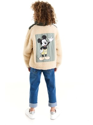 Mickey Mouse Lisanslı Erkek Çocuk Fermuarlı Ceket 21182