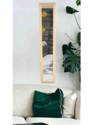 Mirrorss Dokeratif Ahşap Duvar Ayna 121 x 23