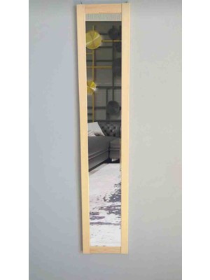 Mirrorss Dokeratif Ahşap Duvar Ayna 121 x 23